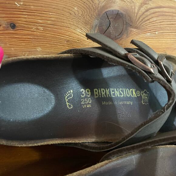 Birkenstock Mayari Women's Saddle Brown Leather Sandals Size 39/8 - Picture 3 of 6